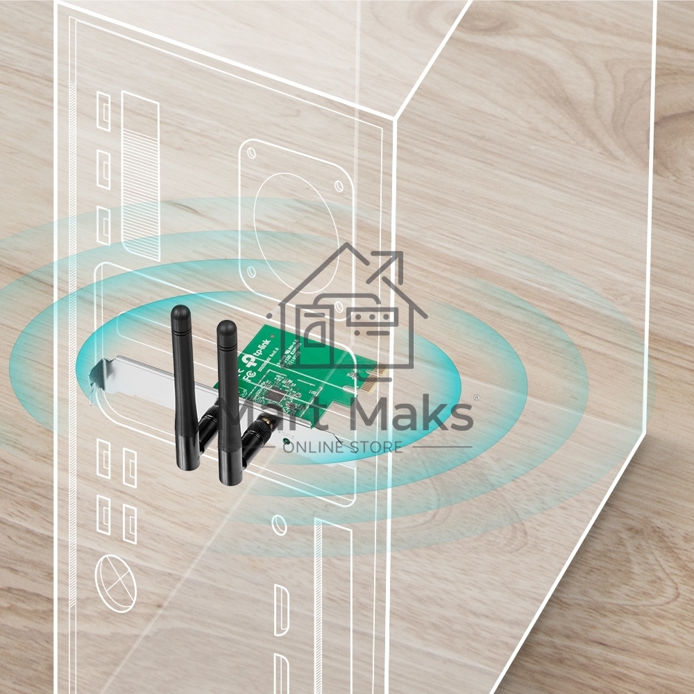 Сетевой адаптер TP-Link SOHO TL-WN881ND Адаптер 300Mbps Wireless N PCI