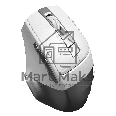 Мышь беспроводная A4Tech Fstyler FG35 серебристый/белый, 2000 dpi, радиоканал, USB, кнопки - 6