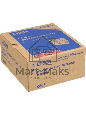 Картридж лазерный Epson C13S050607 пурпурный (13000 стр. двойная упаковка: 6500 стр x 2) для AcuLaser C9300N