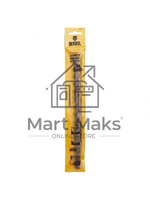 Бур по бетону Denzel двойная спираль, Cobalt W-tip, 14x260 мм, SDS PLUS