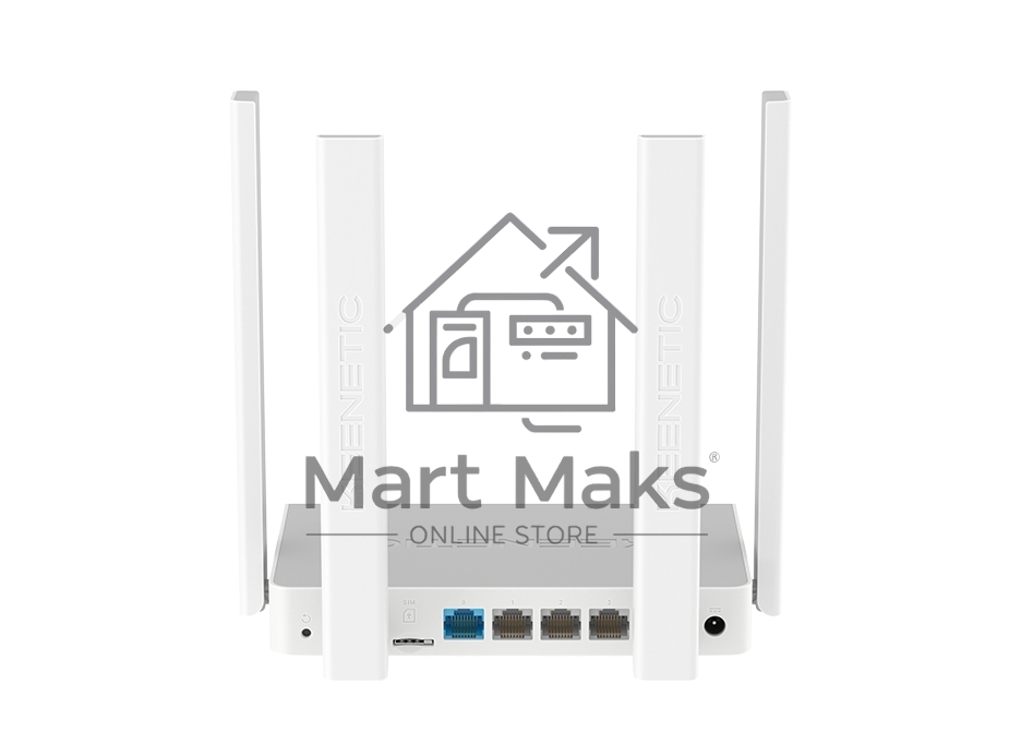 Интернет-центр Keenetic KN-4910 с модемом 4G, Mesh Wi-Fi 5 AC1200 и 4-портовым Smart-коммутатором