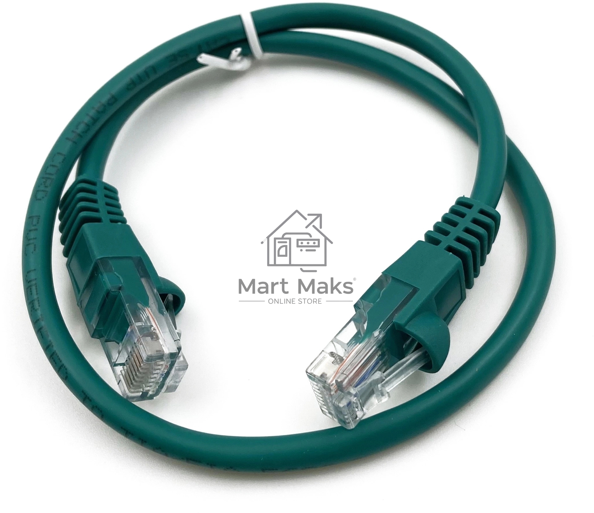 Патч-корд Buro UTP 4 пары cat5E CCA molded 0.25м зеленый RJ-45 (m)-RJ-45 (m) (упак.:1шт)