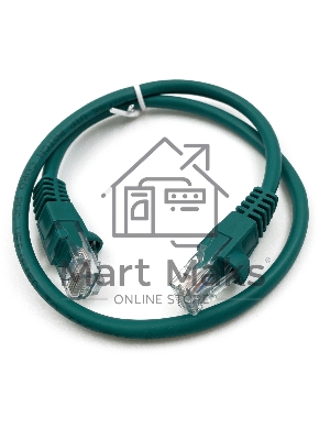 Патч-корд Buro UTP 4 пары cat5E CCA molded 0.25м зеленый RJ-45 (m)-RJ-45 (m) (упак.:1шт)