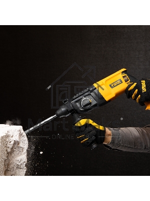 Перфоратор электрический RHH-800-26, SDS-plus, 800 Вт, 3 Дж, 3 плюс 1 реж. Denzel