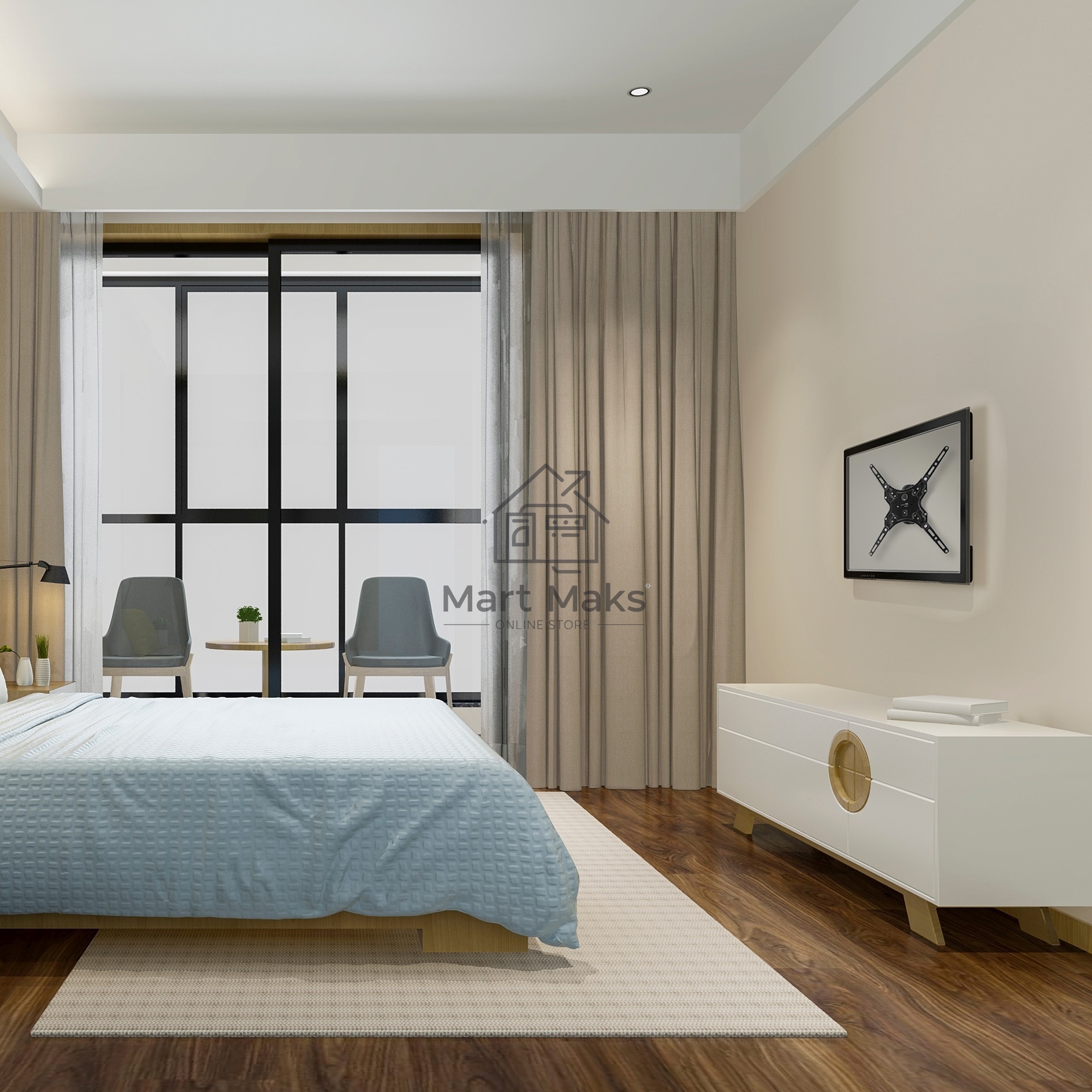 Кронштейн для телевизора Buro MF1 черный 13