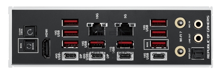 Материнская плата ASUS ROG CROSSHAIR X870E EXTREME, AM5, AMD X870E, 4xDDR5, 4xSATA, 5xM.2, 1xPCIe 5.0 x16, 1xPCIe 5.0 x8, 1xHDMI, 1x10Gb LAN, 1x2.5Gb LAN, Wi-Fi 7, Bluetooth 5.4, 2xUSB-C 40Gbps, 2xUSB-C 10Gbps, 8xUSB-A 10Gbps, 1xTOSLINK, 2x3.5 мм, 7.1, E-