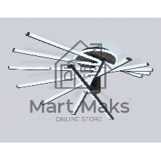 Потолочный светодиодный светильник Ambrella light FL6242 BK черный 135W 3000K-6400K 900*750*230 (ПДУ ИК)