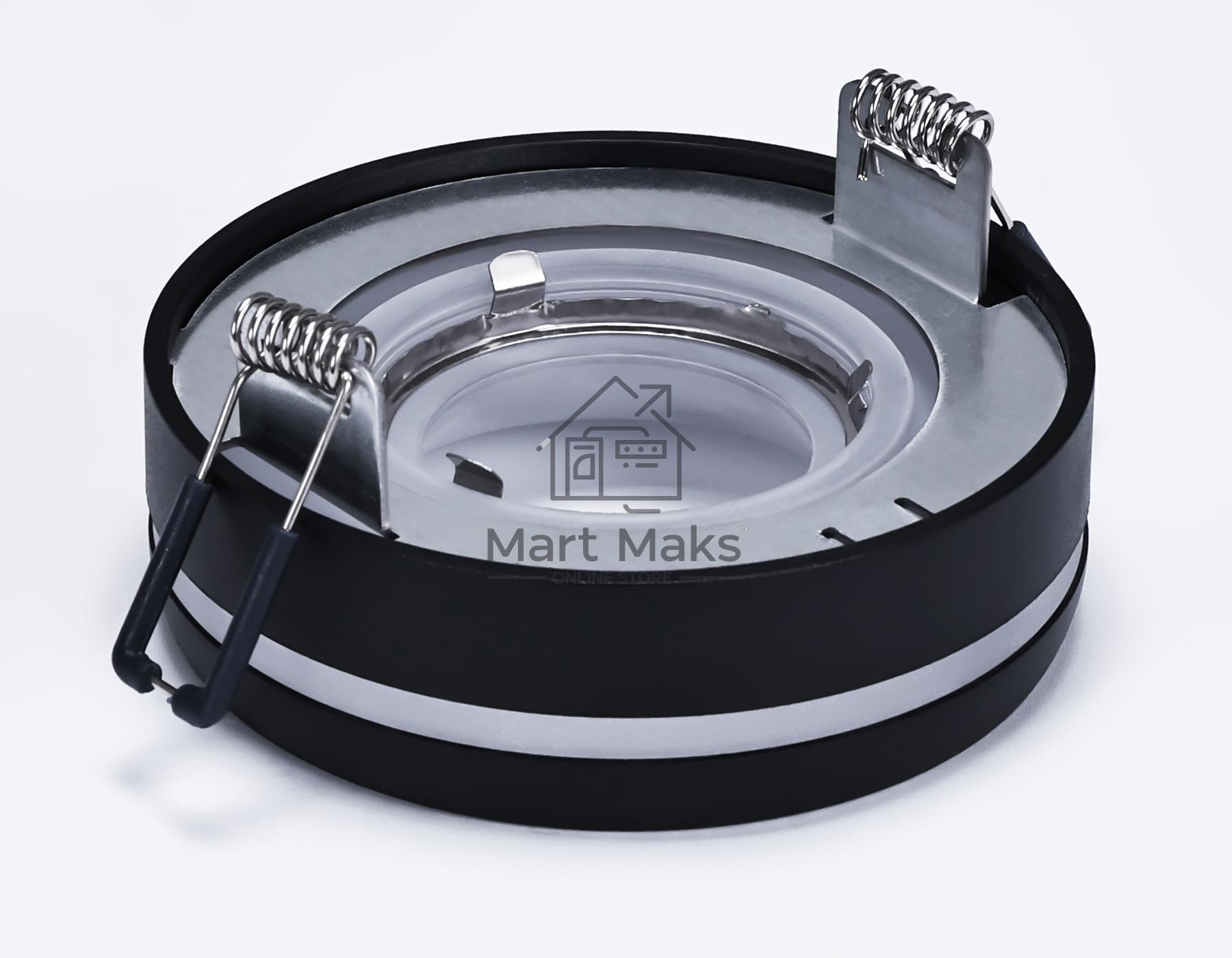 Светильник Ambrella light TN3335 SBK/FR черный песок/белый матовый GU5.3 D96*46