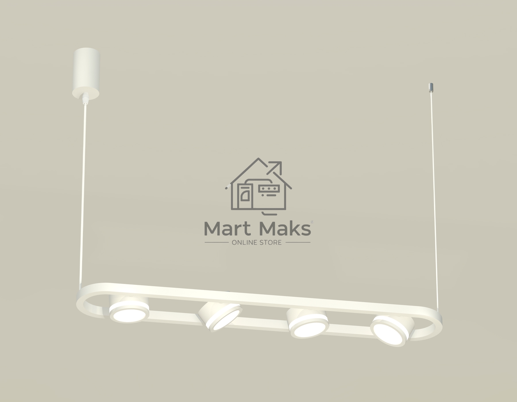Светильник Ambrella light XB9163150/4 SWH/FR белый песок/белый матовый GX53 (C9163, N8412)
