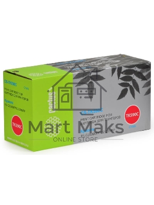 Картридж лазерный Cactus CS-TK590C голубой (5000 стр.) для FS-C2026MFP/C2126MFP/C2526MFP/C2626MFP/C5250DN