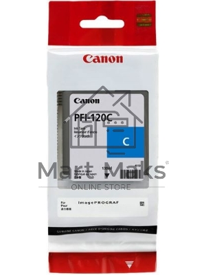 Картридж струйный Canon PFI-120 C 2886C001 голубой (130 мл) для Canon imagePROGRAF TM-200/205