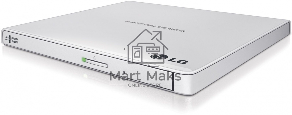 Привод DVD-RW LG GP57EW40 белый USB slim внешний RTL