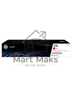 Картридж лазерный HP W2073A (HP 117A) пурпурный для HP Color Laser 150/170 700 страниц.