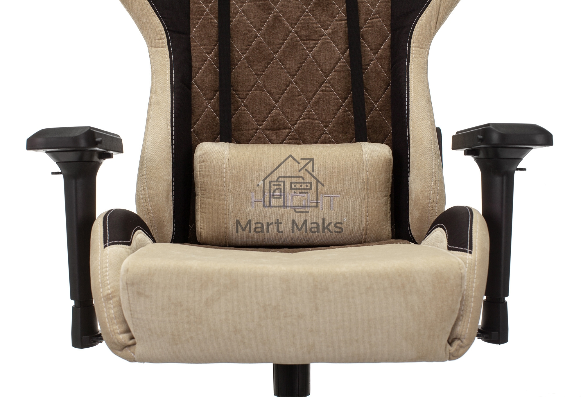 Кресло игровое Бюрократ VIKING 7 KNIGHT BR FABRIC коричневый текстиль/эко.кожа крестовина металл/пластик