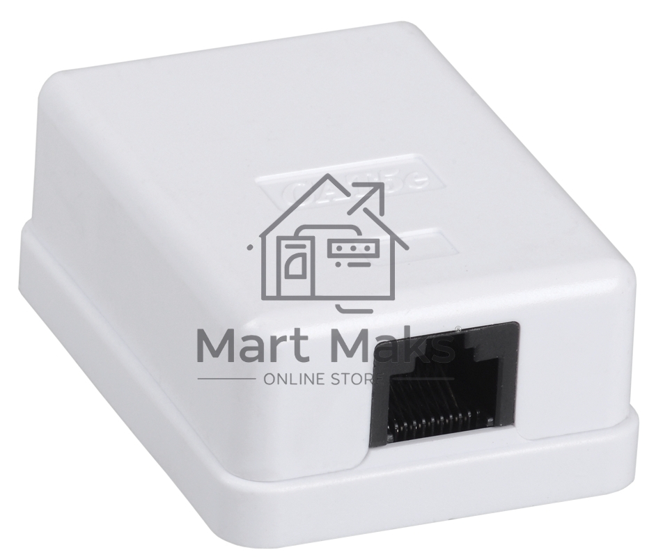 Настенная инф. розетка RJ45 кат. 5E FTP 1-порт