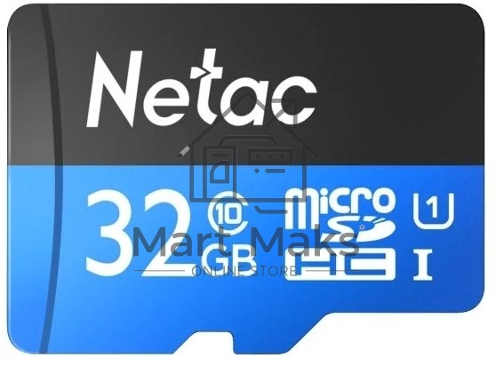 Флеш карта microSDHC 32GB Netac P500 <NT02P500STN-032G-S> (без SD адаптера) 80MB/s