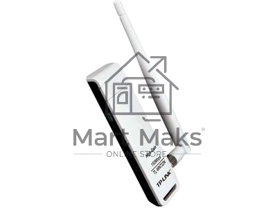 Адаптер TP-Link SOHO TL-WN722N 150Mbps High Gain Wireless N USB Adapter with Cradle, 1T1R, 2.4GHz, 802.11n/g/b, 1 detachable antenna