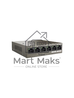 Сетевой коммутатор IP-COM G2206P-4-63W 4x10Base-T / 100Base-TX / 1000Base-T 2x1000Base-T PoE порты 4 Количество портов PoE+ 4 G2206P-4-63W