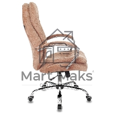 Кресло Бюрократ T-9950SL Fabric Velvet 90 светло-коричневый, ткань