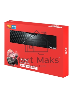 Оперативная память XPG Lancer, DDR5, 64GB (2x32GB), 6000MHz, CL30, DIMM, с радиаторами, черный