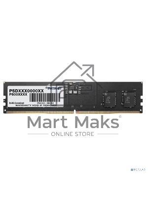 Оперативная память Patriot Signature, DDR5, 8Gb (1x8 Gb), 5200 MHz, CL42, DIMM