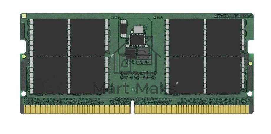 Оперативная память Kingston ValueRAM, DDR5, 32GB (1x32GB), 5600MHz, CL46, SO-DIMM
