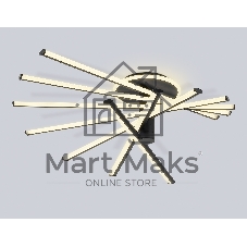 Потолочный светодиодный светильник Ambrella light FL6242 BK черный 135W 3000K-6400K 900*750*230 (ПДУ ИК)