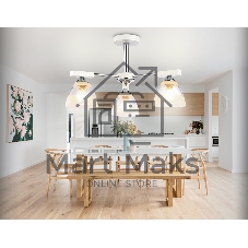 Светильник Ambrella light TR9091/3 WH/CH белый/хром E27*3 max 40W D570*270