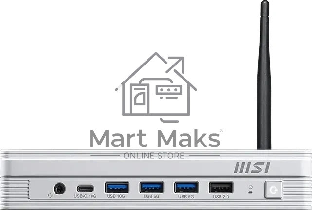 Неттоп MSI Pro DP10 A14MG-010BRU i7 14700 (2.1) UHDG 770 без ОС 2x2.5GbitEth WiFi BT 120W белый (936-B21012-010)