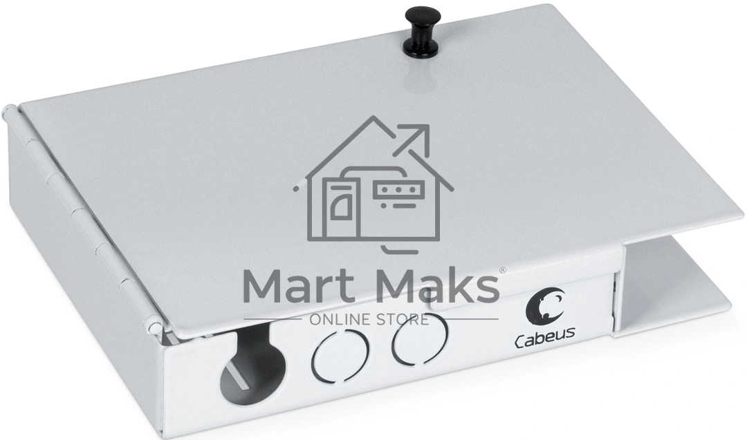 Бокс оптический Cabeus JJT-4-SC портов: 4, SC (LC duplex), 4 хОВ, серый, (JJT-4-SC)