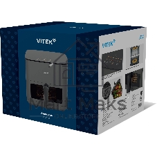 Аэрогриль Vitek VT-AF0001 2000Вт темно-серый/черный