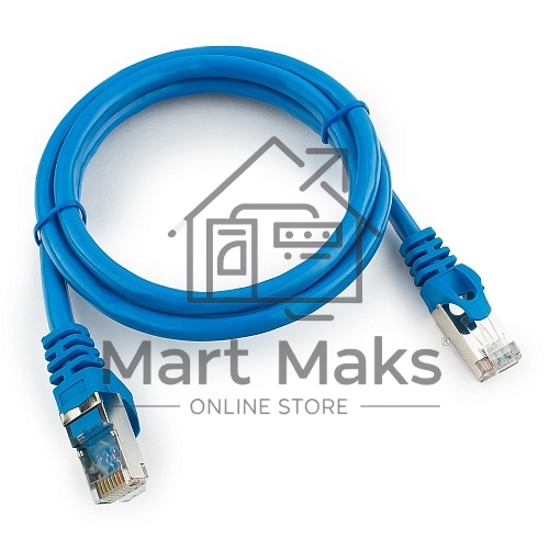 Патч-корд FTP Cablexpert кат.6, 1м, литой, многожильный (черный)