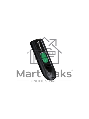 Флешка USB Transcend JetFlash 790C (TS128GJF790C), 128Gb, USB 3.2, R/W 90/60, черный/зеленый