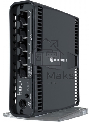 Маршрутизатор mikroTik hAP ax2 C52iG-5HaxD2HaxD-TC WIFI6, 2.4+5Ghz, 5RJ45 1Gbit, 1 POE