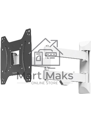 Кронштейн для телевизора Hama Fullmotion черный/белый 19