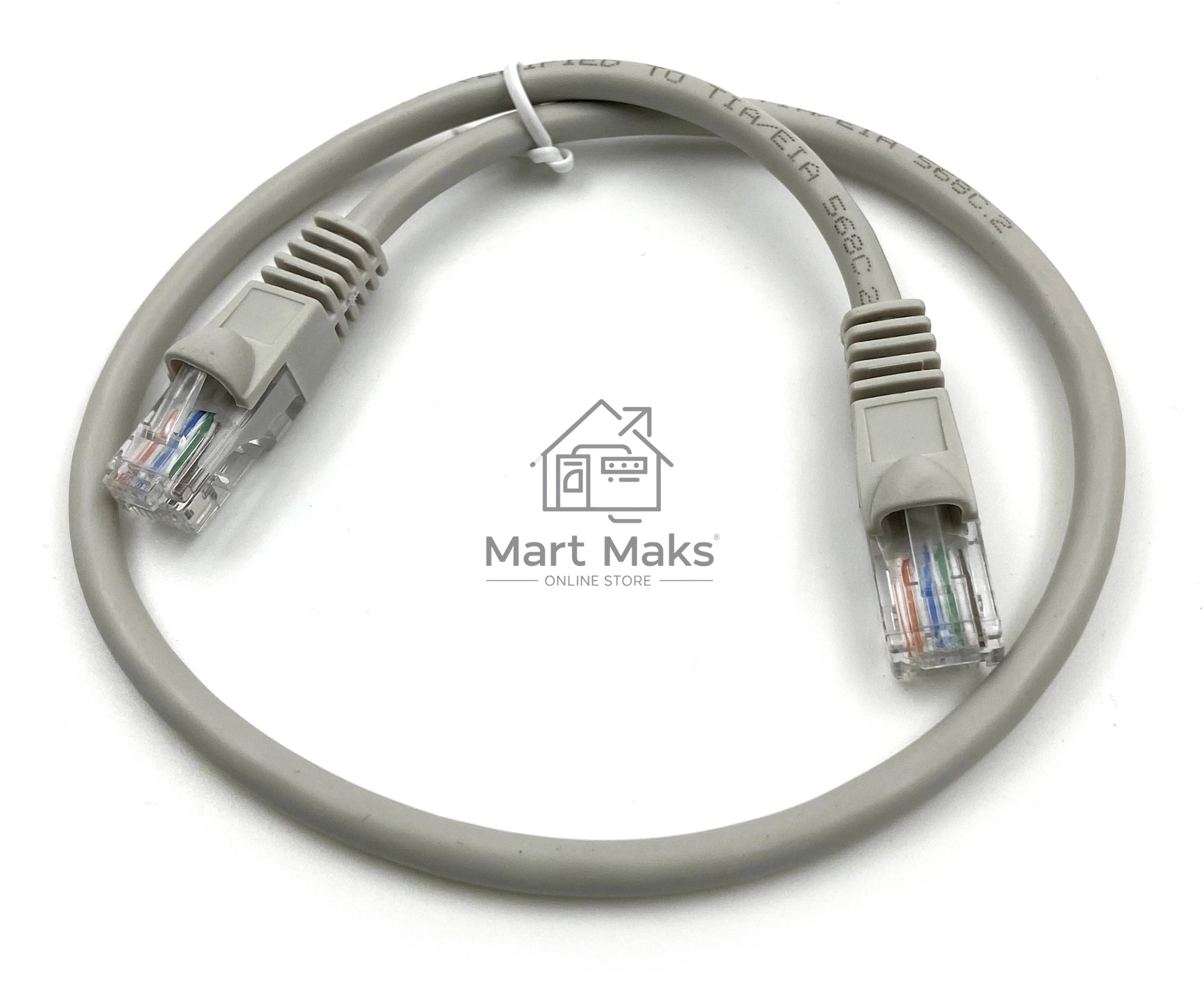 Патч-корд Buro UTP 4 пары cat5E CCA molded 0.25м серый RJ-45 (m)-RJ-45 (m) (упак.:1шт)