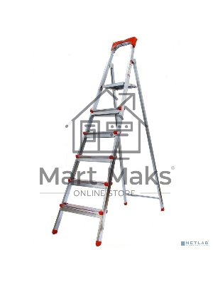 Стремянка FIT 65334стальная 6 ступеней вес 9.1кг