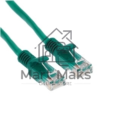 Патч-корд UTP Cablexpert cat.5e, 1м, литой, многожильный, зеленый