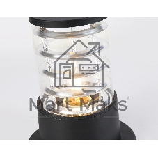 Светильник Ambrella light ST2532 BK/CL черный/прозрачный IP54 E27 max 40W D108*200