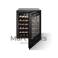 Винный шкаф Elica PRF0191774, 60 см, объем 103 л, 4 полки, светодиодное освещение, 36 бутылок, уровень шума 42 дБ, черный