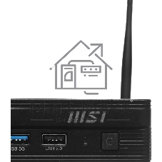 Неттоп MSI Pro DP10 A14MG-011BRU i5 14400 (2.5) UHDG без ОС 2.5xGbitEth WiFi BT черный (936-B21011-011)