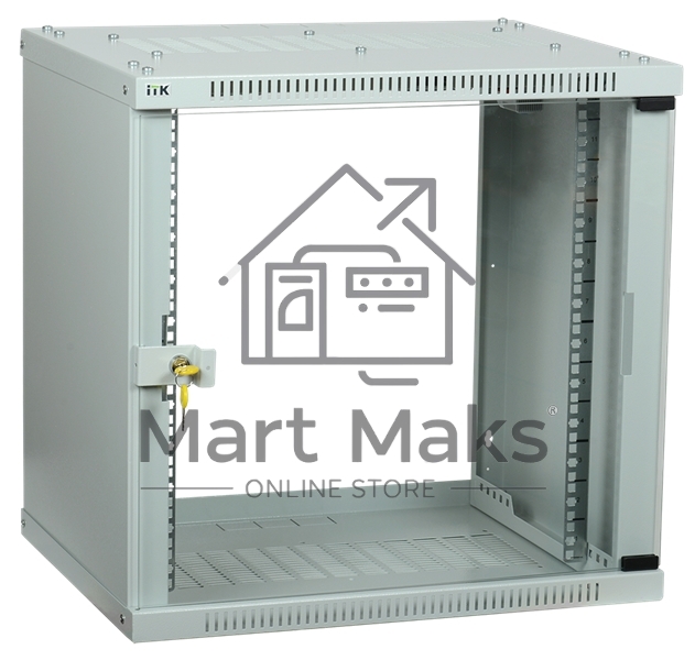 Шкаф ITK LWE3-12U66-GF LINEA WE 12U 600x600 мм дверь стекло серый