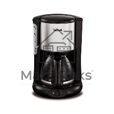 Кофеварка капельная Tefal CM361838 1000Вт серебристый/черный