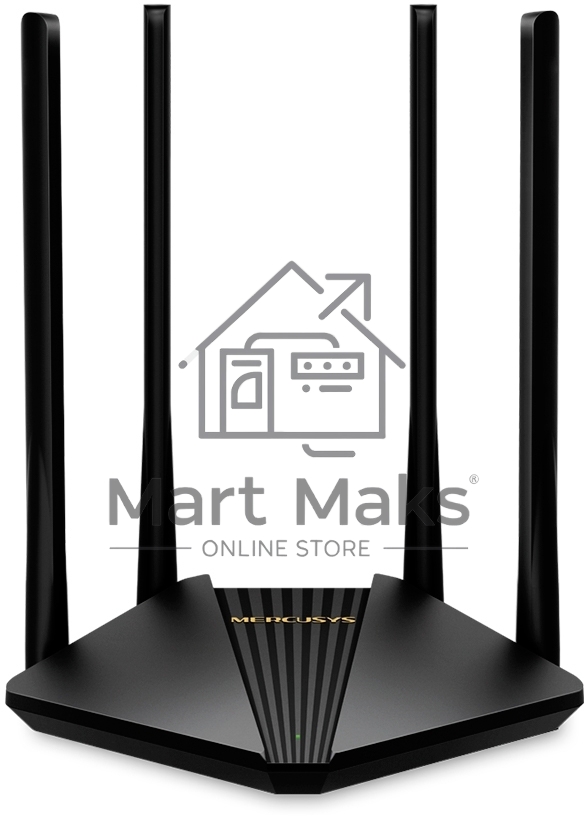 Wi-Fi роутер MERCUSYS MR30G, Wi-Fi 5, AC1200, 2.4/5ГГц, 2 LAN, черный