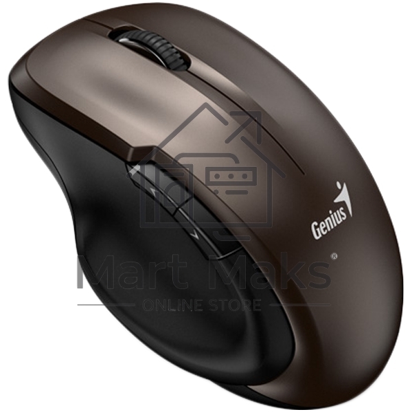 Мышь беспроводная Genius Ergo 8200S коричневый, 1200 dpi, радиоканал, USB, кнопки - 5