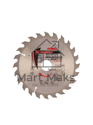 Пильный диск Matrix по дереву, 190x30мм, 24 зуба Professional