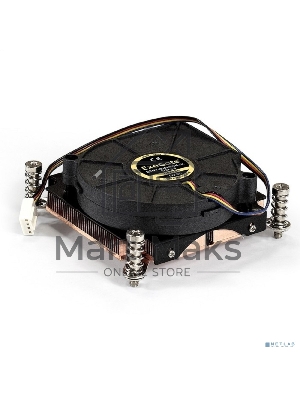 Кулер для процессора ExeGate ESNK-0049.PWM.1U.115x.Cu бронзовый, 75 мм, медь, 5000 об/мин, 54 дБ, 4 pin, 115 Вт, 30 мм