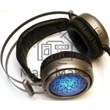 Гарнитура Oklick HS-L600G чёрный, проводная, USB, подсветка