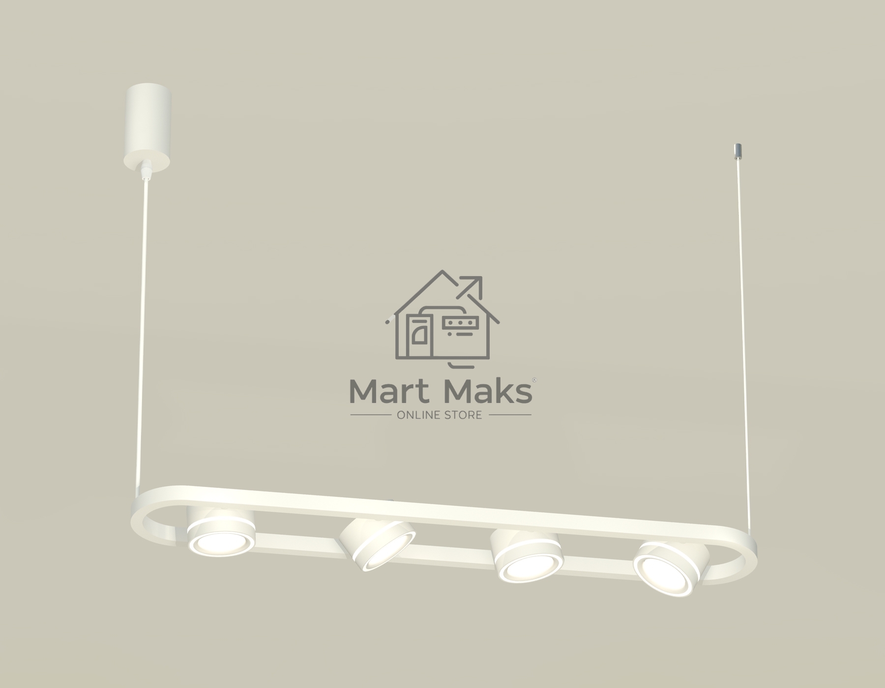 Светильник Ambrella light XB9163151/4 SWH/FR белый песок/белый матовый GX53 (C9163, N8433)