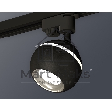 Светильник Ambrella light XT1102042 SBK/PSL черный песок/серебро полированное MR16 GU5.3 LED 3W 4200K (A2521, C1102, N7023)